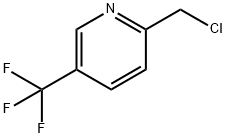 2-(クロロメチル)-5-(トリフルオロメチル)ピリジン 化学構造式