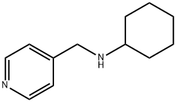 N-(吡啶-4-基甲基)环己胺, 128802-98-2, 结构式