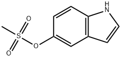 1H-吲哚-5-基甲磺酸盐, 128810-31-1, 结构式