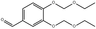 3,4-ビス(エトキシメトキシ)ベンズアルデヒド 化学構造式