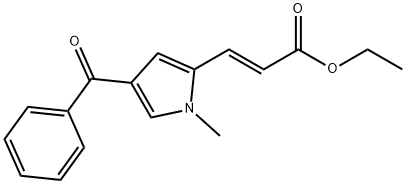 ETHYL 3-(4-BENZOYL-1-METHYL-1H-PYRROL-2-YL)ACRYLATE Struktur