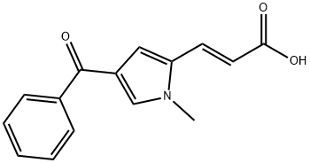 3-(4-BENZOYL-1-METHYL-1H-PYRROL-2-YL)ACRYLIC ACID Struktur