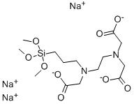 N-[(3-TRIMETHOXYSILYL)PROPYL]ETHYLENEDIAMINE TRIACETIC ACID TRISODIUM SALT 化学構造式