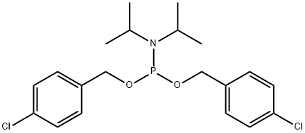 Di-p-Chlorobenzyl N,N-Diisopropylphosphoramidite Struktur