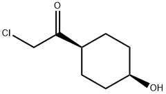 Ethanone, 2-chloro-1-(4-hydroxycyclohexyl)-, cis- (9CI) Structure
