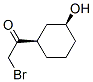Ethanone, 2-bromo-1-(3-hydroxycyclohexyl)-, cis- (9CI) Structure