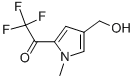 Ethanone, 2,2,2-trifluoro-1-[4-(hydroxymethyl)-1-methyl-1H-pyrrol-2-yl]- (9CI) Structure