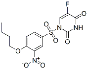 1-(4-butoxy-3-nitro-phenyl)sulfonyl-5-fluoro-pyrimidine-2,4-dione Structure