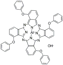 ALUMINUM 2,9,16,23-TETRAPHENOXY-29 H ,31 H-PHTHALOCYANINE HYDROXIDE Structure