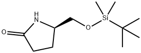 5(R)-5-{(叔丁基二甲基甲硅烷基氧基)甲基}吡咯烷-2-酮, 128899-30-9, 结构式
