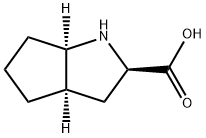 Cyclopenta[b]pyrrole-2-carboxylic acid, octahydro-, (2R,3aR,6aR)- (9CI) Struktur