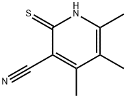 2-MERCAPTO-4,5,6-TRIMETHYLNICOTINONITRILE 化学構造式