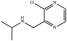 3-氯-N-(1-甲基乙基)-2-吡嗪甲胺 结构式