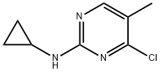 4-氯-N-环丙基-5-甲基-2-嘧啶胺 结构式