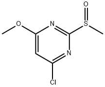 4-氯-6-甲氧基-2-(甲亚磺酰基)嘧啶, 1289385-30-3, 结构式