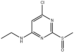 (6-Chloro-2-methanesulfinyl-pyrimidin-4-yl)-ethyl-amine Structure