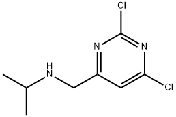 (2,6-Dichloro-pyrimidin-4-ylmethyl)-isopropyl-amine Structure
