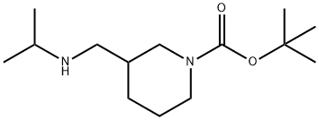 tert-butyl 3-((isopropylamino)methyl)piperidine-1-carboxylate Struktur