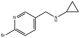 (6-Bromo-pyridin-3-ylmethyl)-cyclopropyl-amine Structure