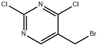 5-(ブロモメチル)-2,4-ジクロロピリミジン 化学構造式