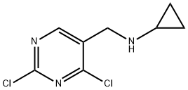Cyclopropyl-(2,4-dichloro-pyrimidin-5-ylmethyl)-amine Struktur