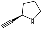 (2R)-2-ethynyl-Pyrrolidine 化学構造式