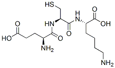L--Glutamyl-L-cysteinyl-L-lysine Struktur