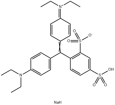 N-[4-[[4-(ジエチルアミノ)フェニル](2-スルホナト-4-ソジオスルホフェニル)メチレン]-2,5-シクロヘキサジエン-1-イリデン]-N-エチルエタンアミニウム