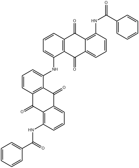N,N'-[iminobis(9,10-dihydro-9,10-dioxoanthracene-5,1-diyl)]bis(benzamide),129-28-2,结构式