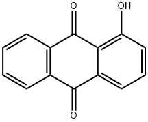 1-ヒドロキシアントラキノン 化学構造式