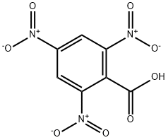 2,4,6-トリニトロ安息香酸 化学構造式