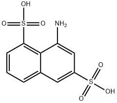 8-氨基萘-1,6-二磺酸, 129-91-9, 结构式