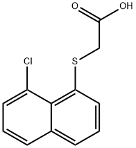 (8-クロロ-1-ナフチルチオ)酢酸 化学構造式