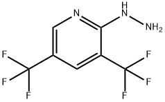 2-hydrazino-3,5-bis(trifluoromethyl)pyridine Structure