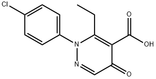 2-(4-chlorophenyl)-3-ethyl-5-oxo-pyridazine-4-carboxylic acid Structure