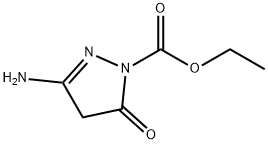 1H-Pyrazole-1-carboxylic  acid,  3-amino-4,5-dihydro-5-oxo-,  ethyl  ester Structure