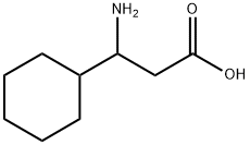 3-氨基-3-环己基丙酸, 129042-71-3, 结构式