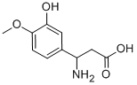 3-氨基-3-(3-羟基-4-甲氧基苯基)-丙酸,129042-81-5,结构式