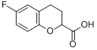 6-氟-3,4-二氢-2H-苯并吡喃-2-甲酸, 129050-20-0, 结构式