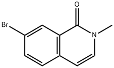7-ブロモ-2-メチルイソキノリン-1(2H)-オン 化学構造式