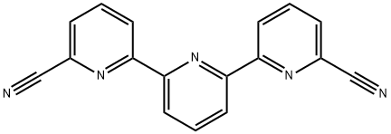 2,2′:6′,2′′-テルピリジン-6,6′′-ジカルボニトリル 化学構造式