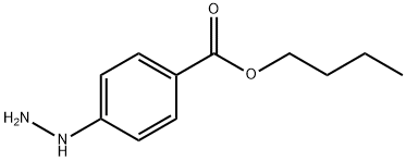 Benzoic acid, 4-hydrazino-, butyl ester (9CI) Structure