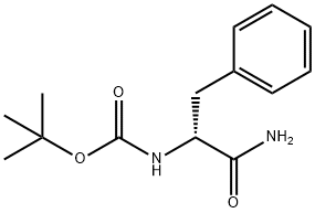 (R)-叔丁基 (1-氨基-1-氧代-3-苯基丙烷-2-基) 氨基甲酸酯 结构式