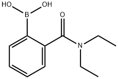 2-(N,N-二乙基甲酰氨)苯基硼酸,129112-21-6,结构式