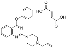 2-(4-Allyl-1-piperazinyl)-4-phenoxyquinazoline fumarate Structure