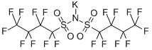 双(九氟-1-丁烷磺酰)亚胺钾盐 结构式