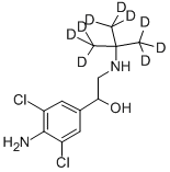 (±)‐クレンブテロール‐D9 化学構造式