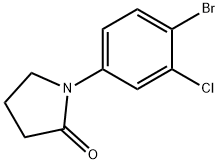 1-(4-溴-3-氯苯基)吡咯烷-2-酮, 1291487-17-6, 结构式