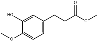 METHYL 3-(3-HYDROXY-4-METHOXYPHENYL)PROPANOATE Structure