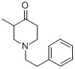 3-甲基-1-(2-苯乙基)-4-哌啶酮 结构式